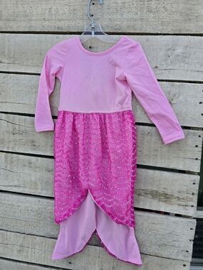 Siaomimi Pink Glitter Mermaid Dress-up Costume